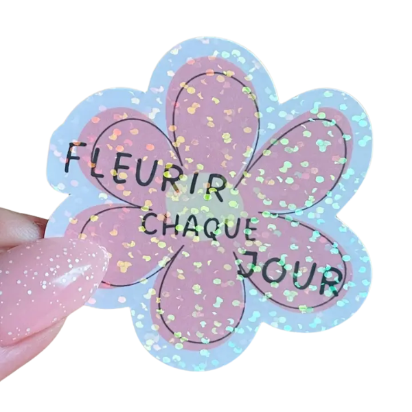 Sticker fleur - Fleurir chaque jour