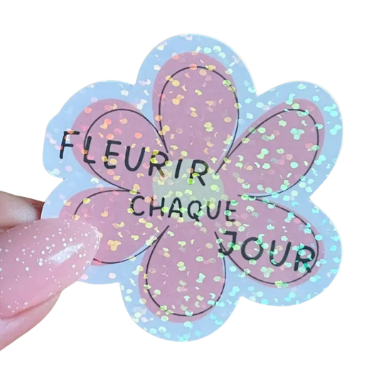 Sticker fleur - Fleurir chaque jour