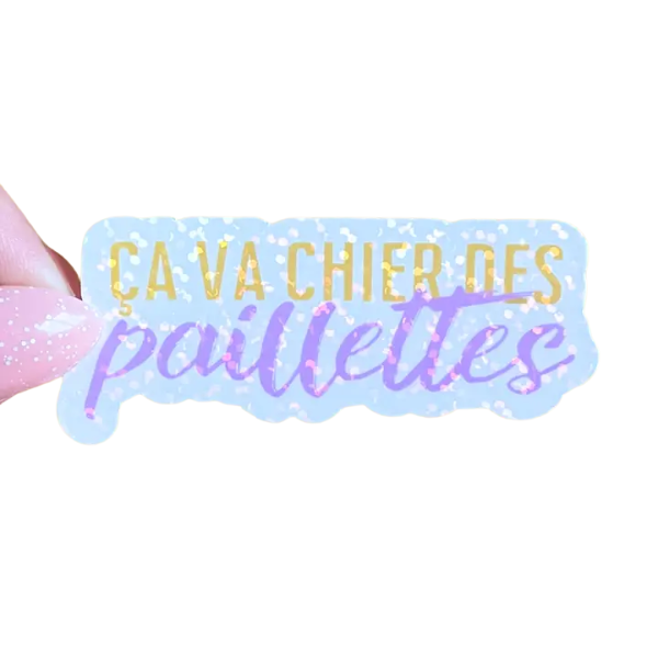 sticker -  Ça va chier des paillettes