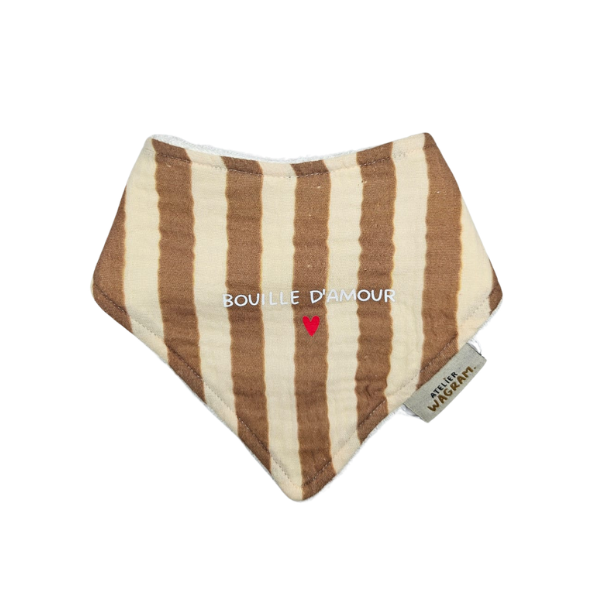 Atelier Wagram - Bavoir Bandana - Bouille d'amour
