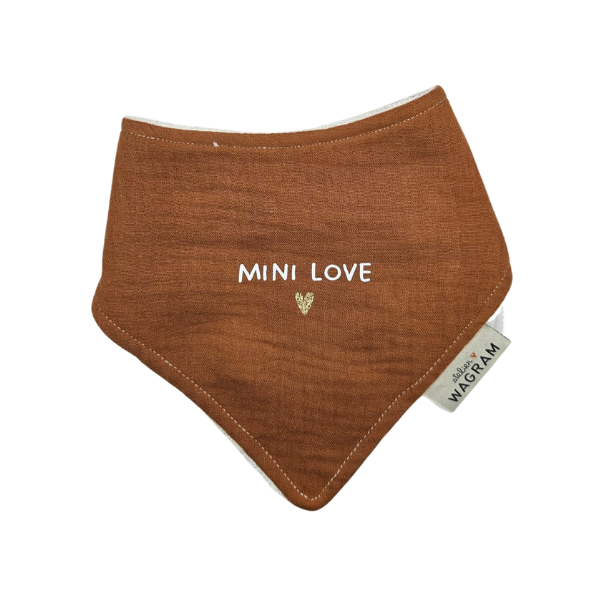 Atelier Wagram - Bavoir Bandana - Mini Love