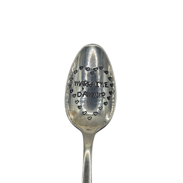 Cuillère gravée - Marraine d'amour
