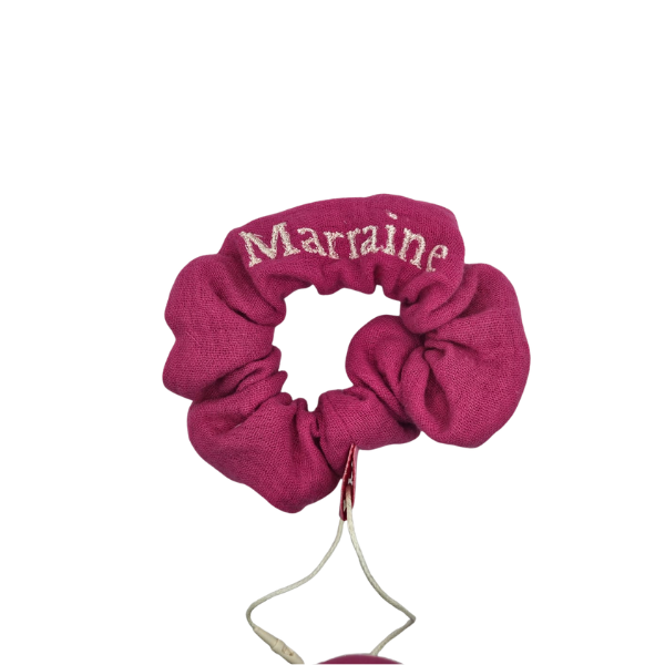 Chouchou brodé - Marraine