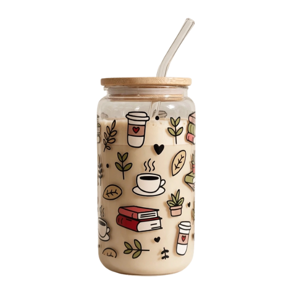 Gobelet en verre à motifs – 500 ml