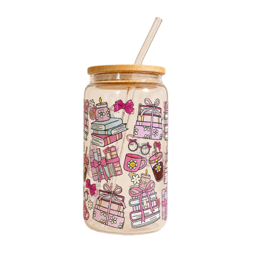 Gobelet en verre à motifs – 500 ml