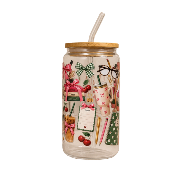 Gobelet en verre à motifs – 500 ml
