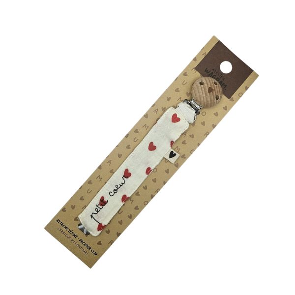 Atelier Wagram - Attache tétine - Petit coeur