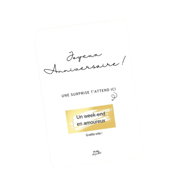 Carte à gratter - Joyeux Anniversaire