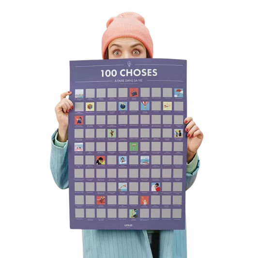 Posters à gratter – 100 choses à faire dans sa vie