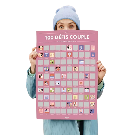 Posters à gratter – 100 défis couple