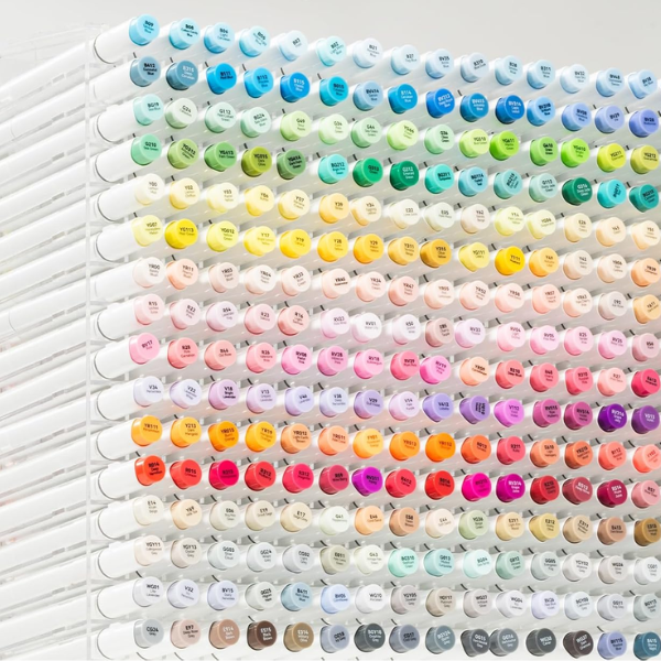 Coffret de 120 marqueurs artistiques Ohuhu Honolulu – Double pointe alcool