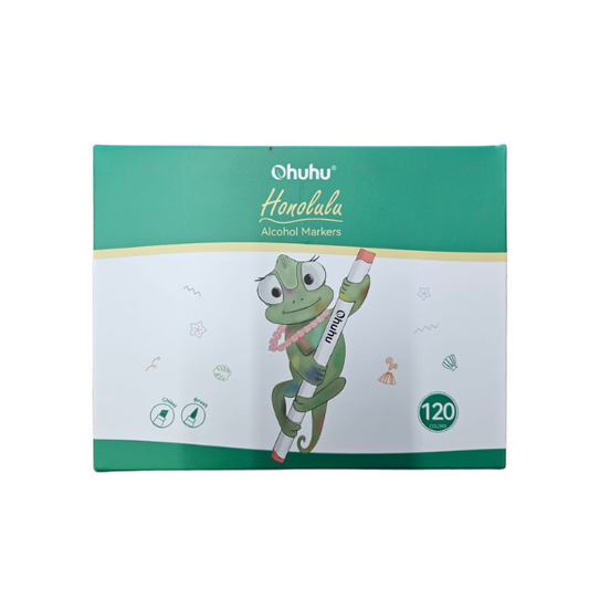 Coffret de 120 marqueurs artistiques Ohuhu Honolulu – Double pointe alcool