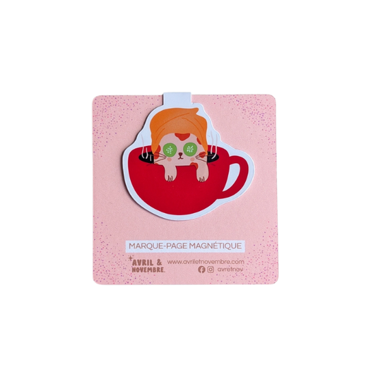 Marque-pages magnétiques - Chat-puccino