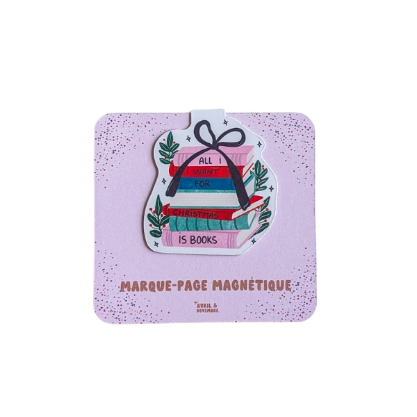 Marque-pages magnétiques - All i want for christmas is books