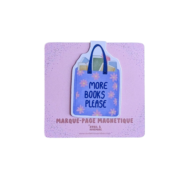 Marque-pages magnétiques - More Books Please