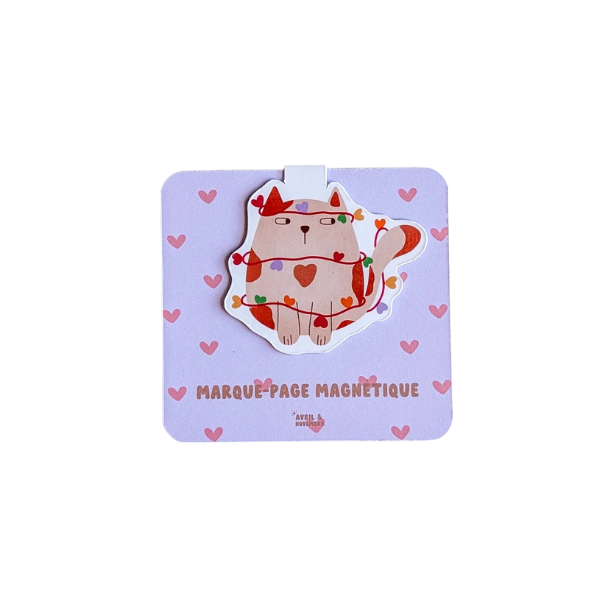 Marque-pages magnétiques - Chat-pin