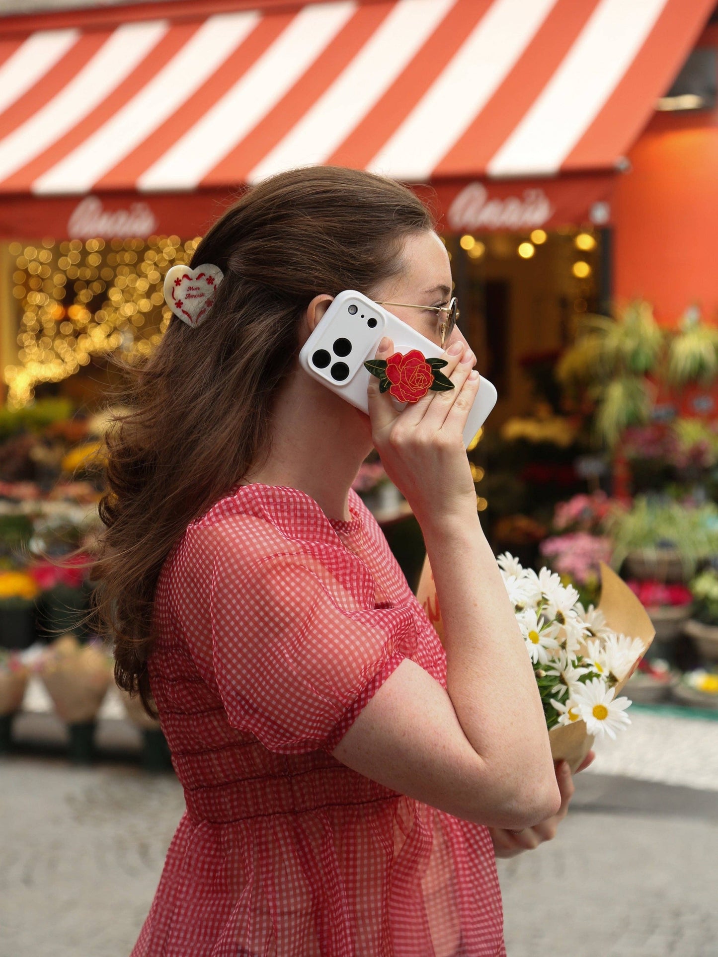 Porte-charme téléphone - Rose