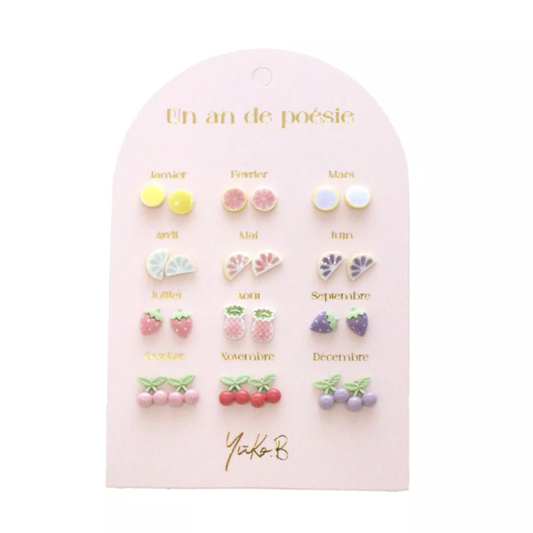 Yuko.b - Un an de poésie - Fruits pastels