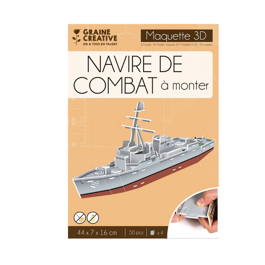 Maquette 3D - Navire de combat