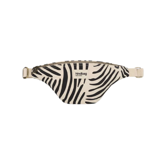 Hindbag - Sac Banane Zèbre écru