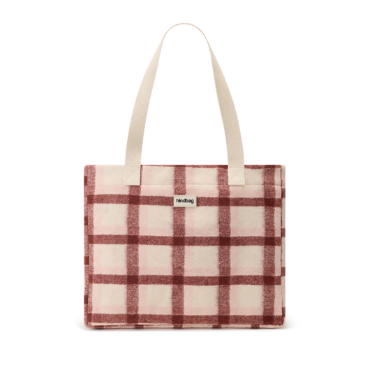 Hindbag - Sac cabas Claude tartan rose