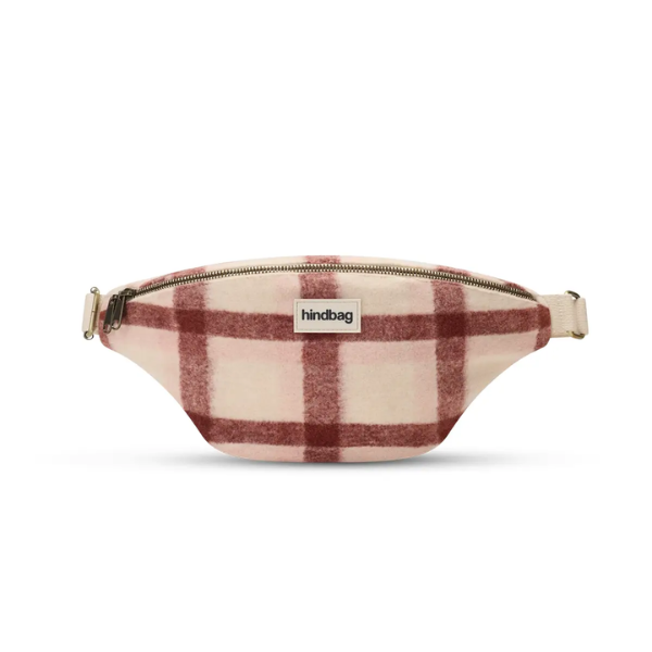 Hindbag - Sac banane tartan rose