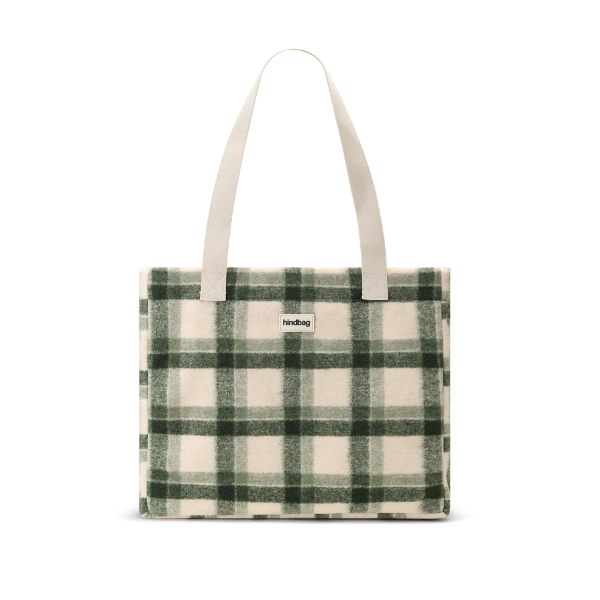 Hindbag -  Sac cabas Claude tartan vert