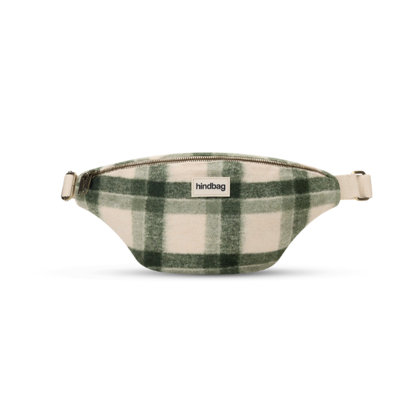 Hindbag - Sac banane tartan vert