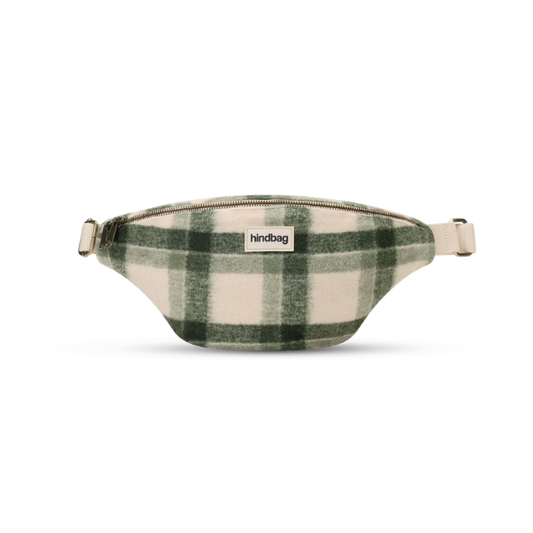 Hindbag - Sac banane tartan vert