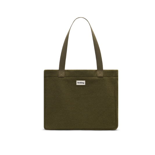 Hindbag - Sac cabas Claude effet lainé khaki