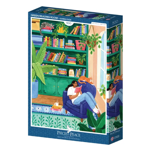 Puzzle Piece&Peace 500 pièces - Coin Lecture Vert