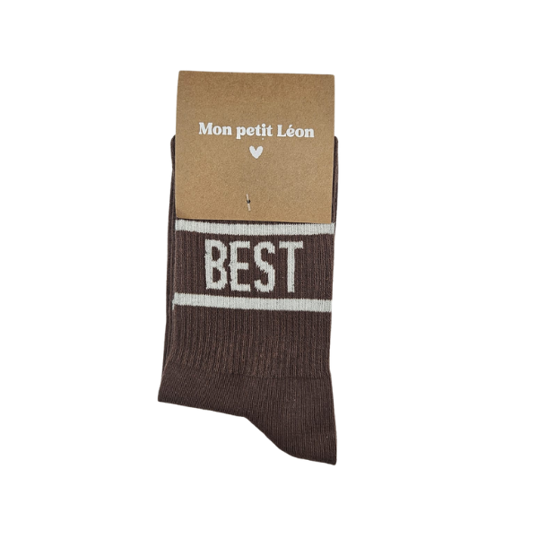 Chaussettes homme marron - Best Dad