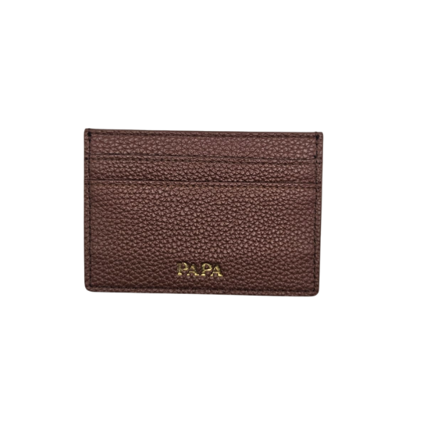 Mon petit Léon - Porte-cartes en cuir "Papa"