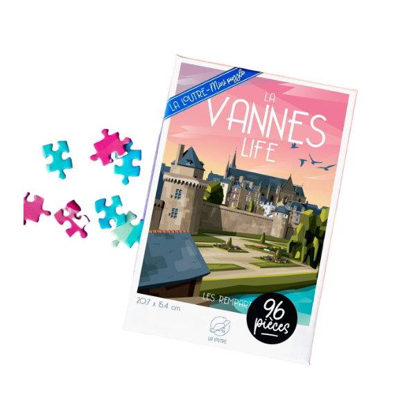La loutre - Mini-Puzzle Vannes - 96 pièces