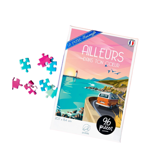 La loutre - Mini-Puzzle Ailleurs - 96 pièces