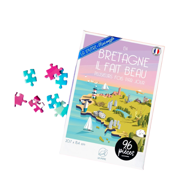 La loutre - Mini-Puzzle Bretagne - 96 pièces