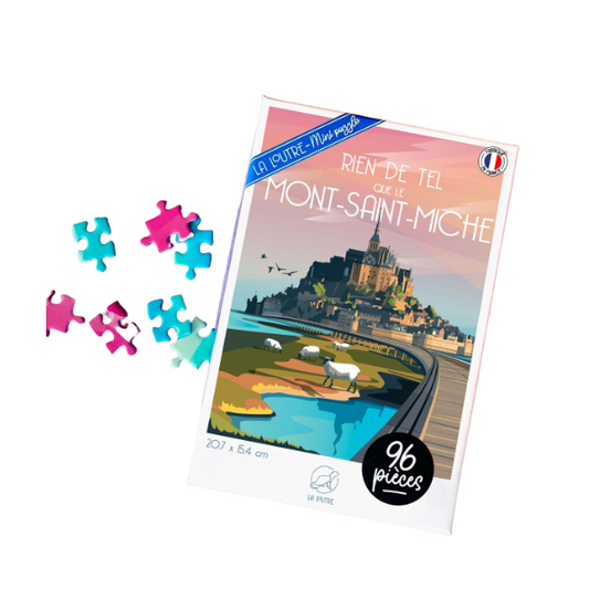 La loutre - Mini-Puzzle Mont Saint Michel - 96 pièces