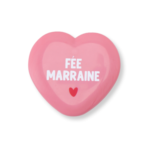 Atelier Wagram - Miroir de poche cœur - Fée marraine
