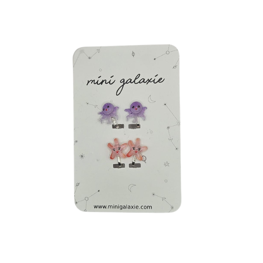 Boucles d'oreilles Clips - Thème de la mer