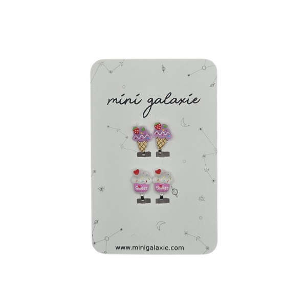 Boucles d'oreilles Clips - Glaces
