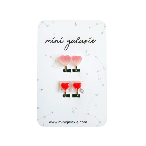 Boucles d'oreilles Clips - Coeurs