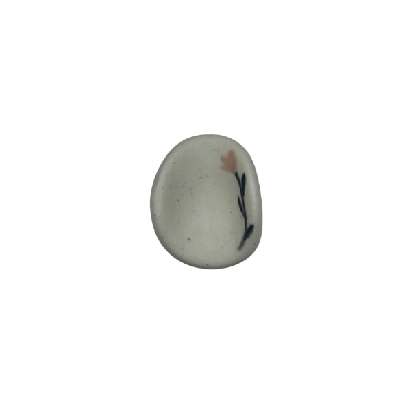 Worry stones "Douxdoux" - Motif Fleur coté