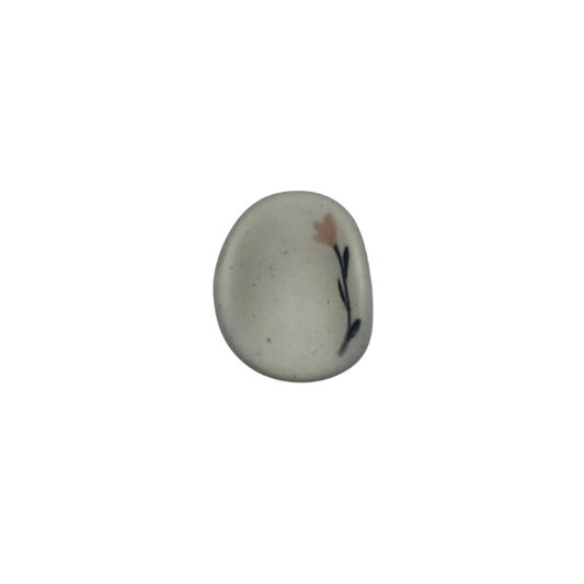 Worry stones "Douxdoux" - Motif Fleur coté