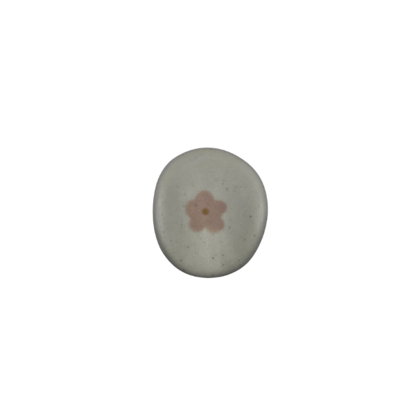 Worry stones "Douxdoux" - Motif fleur centrale