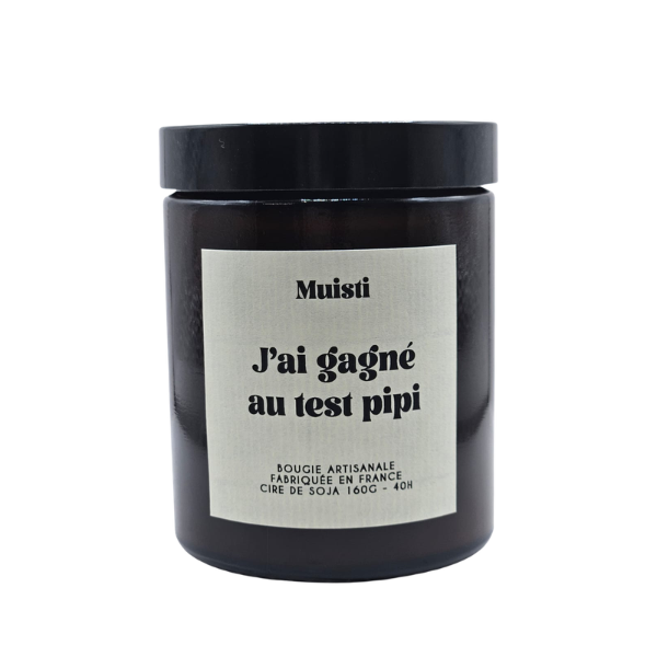 Muisti - Bougie parfumée - J'ai gagné au test pipi