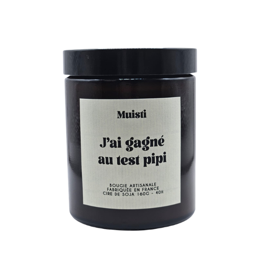 Muisti - Bougie parfumée - J'ai gagné au test pipi