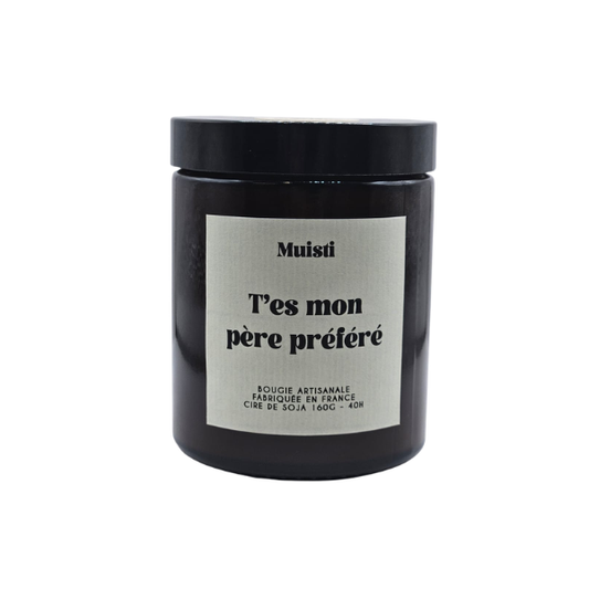 Muisti - Bougie parfumée - T'es mon père préféré