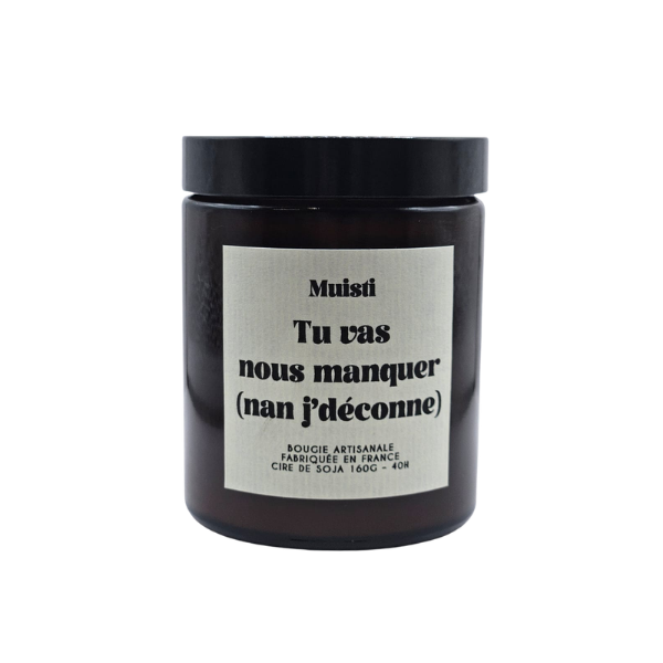 Muisti - Bougie parfumée - Tu vas nous manquer