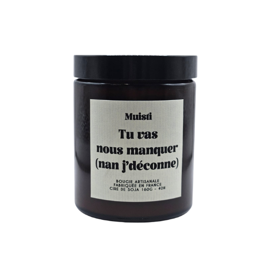 Muisti - Bougie parfumée - Tu vas nous manquer