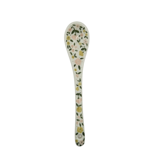 Cuillère en porcelaine - Fleurs